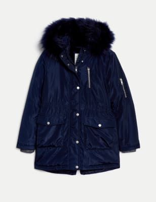 Stormwear™ Hooded Shiny Parka (6-16 Yrs)