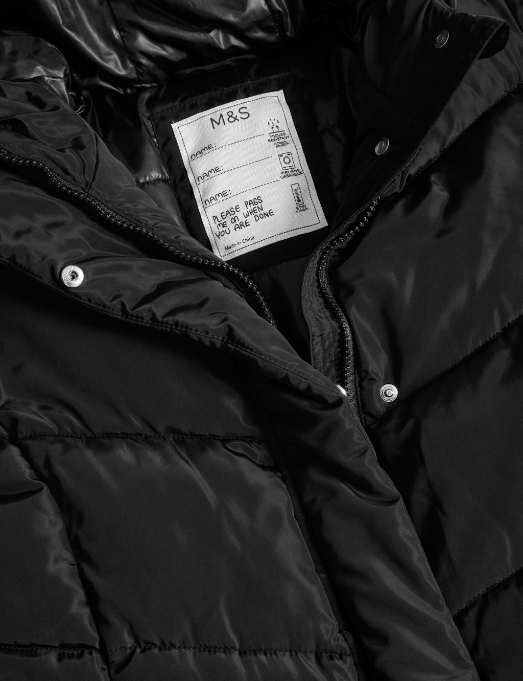 Stormwear™ Longline Padded Hooded Coat (6-16 Yrs) image 7