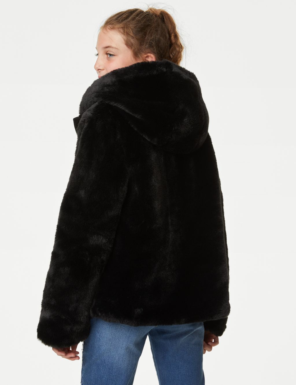 Faux Fur Hooded Jacket (6-16 Yrs) image 6