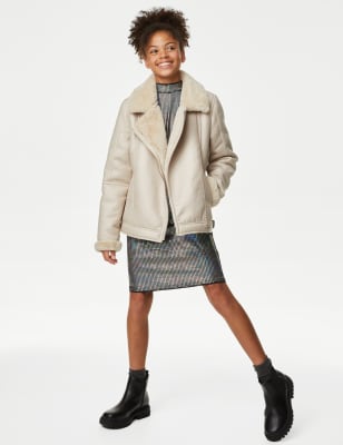 Faux Fur Lined Jacket (6-16 Yrs) - VN