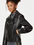 Faux Leather Star Jacket (6-16 Yrs)