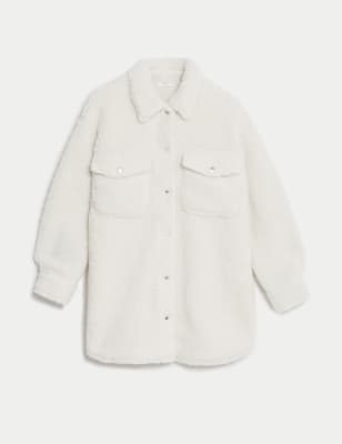 Borg Longline Shacket (6-16 Yrs)