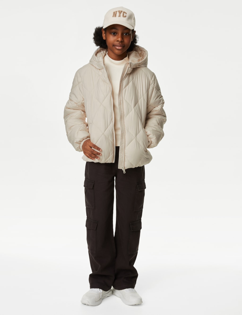 Girls on sale cream jacket