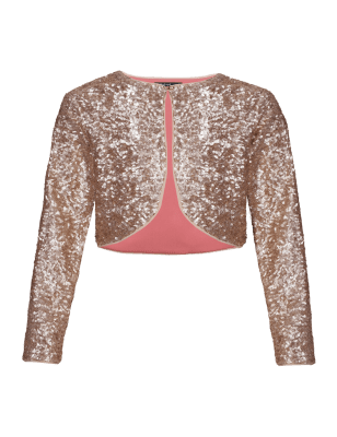 Sequin Embellished Shrug | Autograph | M&S