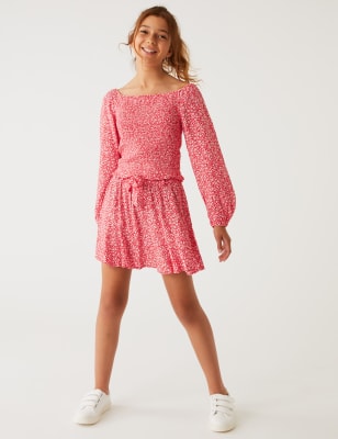 

M&S Collection Falda floral (6-16 años) - Red Mix, Red Mix