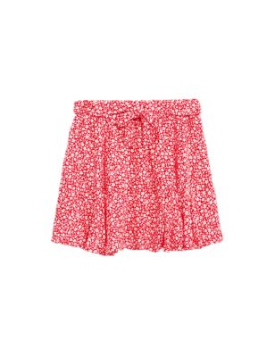 

Girls M&S Collection Floral Skirt (6-16 Yrs) - Red Mix, Red Mix