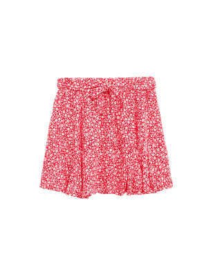 

Girls M&S Collection Floral Skirt (6-16 Yrs) - Red Mix, Red Mix