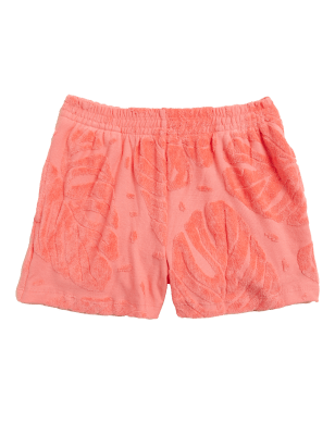 

Girls M&S Collection Pure Cotton Towelling Shorts (6-16 Yrs) - Coral, Coral