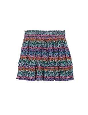 

Girls M&S Collection Floral Tiered Skirt (6-16 Yrs) - Multi, Multi