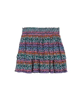 

Girls M&S Collection Floral Tiered Skirt (6-16 Yrs) - Multi, Multi