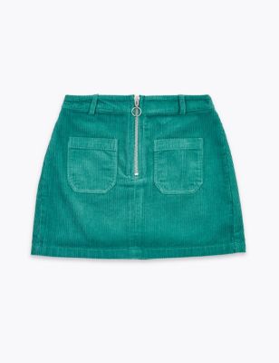 Pure Cotton Cord Skirt (6-16 Yrs) | M&S