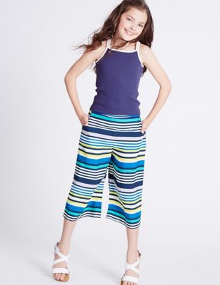 Striped Culottes Trousers with StayNEW™ (3-14 Years)