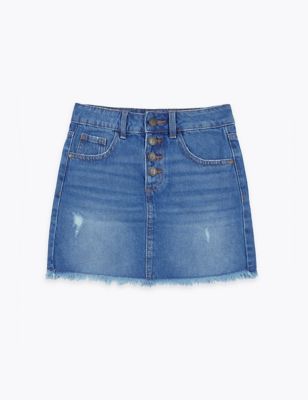 Cotton Denim Skirt (6-16 Years) | M&S