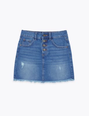 Cotton Denim Skirt 6 16 Yrs