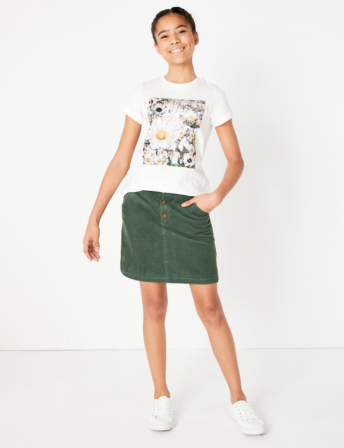 Cord Skirt (6-16 Yrs)