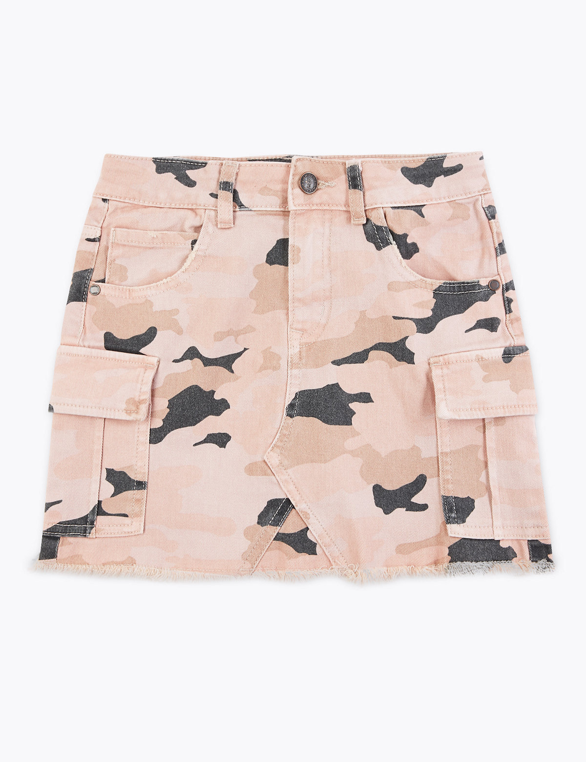 Cotton Rich Camouflage Cargo Skirt (6-16 Years)