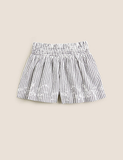 Pure Cotton Striped Shorts