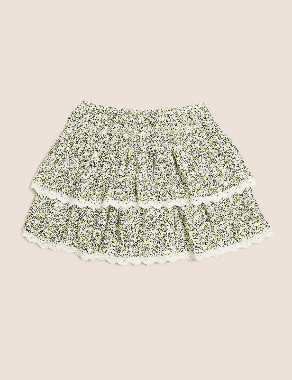 Floral Print Tiered Skirt (6-16 Yrs)