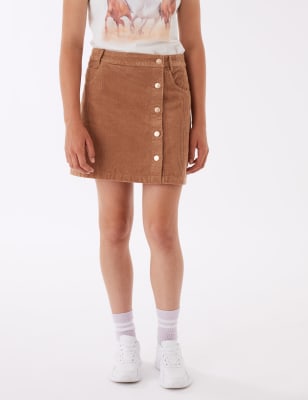 

M&S Collection Falda de pana 100% algodón (6-16 años) - Brown, Brown