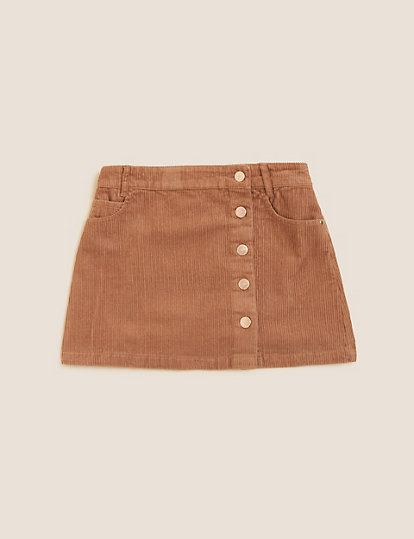 Pure Cotton Cord Skirt (6-16 Yrs)