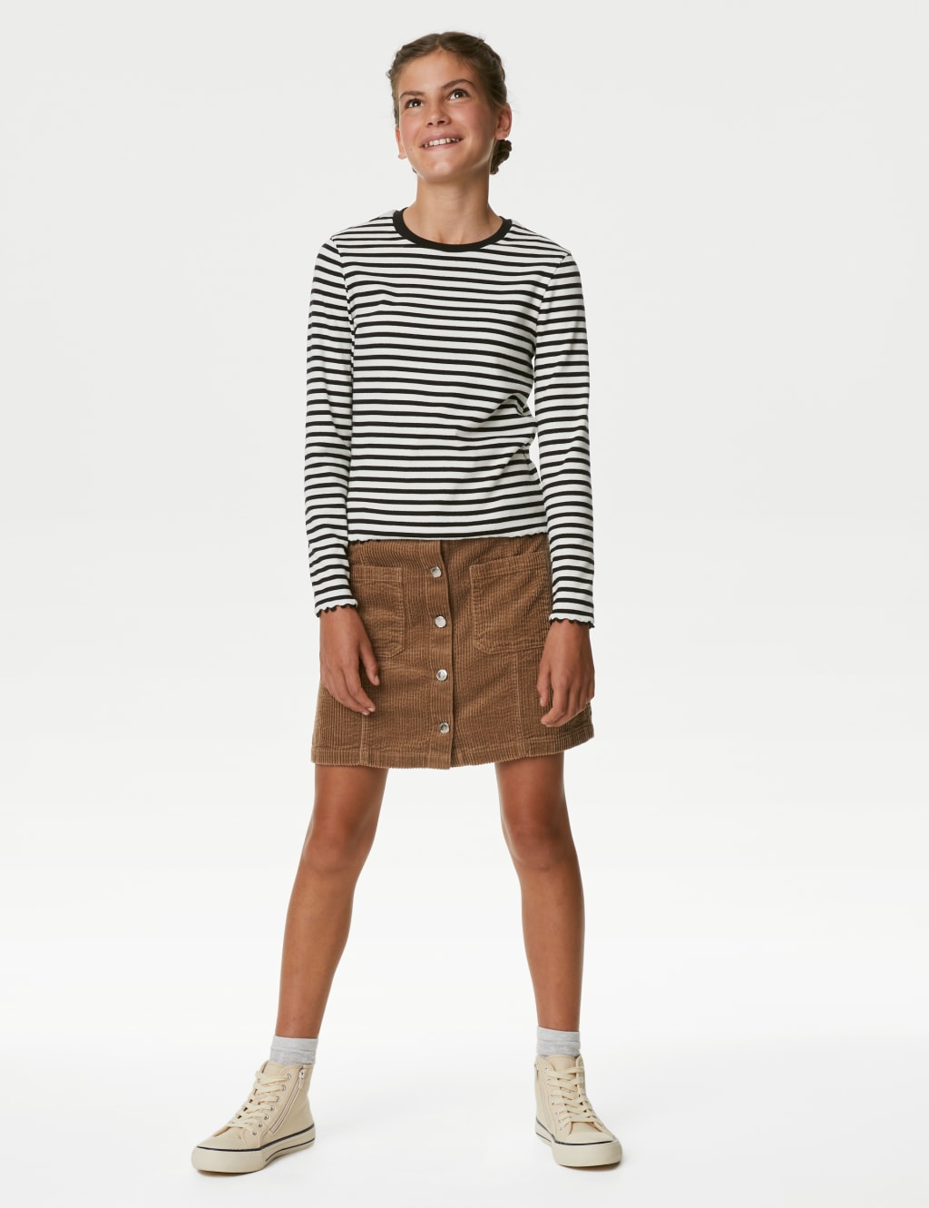 Pure Cotton Skirt (6-16 Yrs) image 1