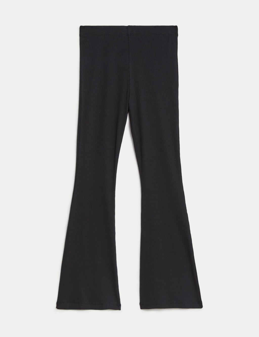 Cotton Rich Ribbed Flared Leggings (6-16 Yrs) image 2