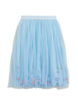 

Girls M&S Collection Embroidered Tutu Skirt (6-16 Yrs) - Blue, Blue