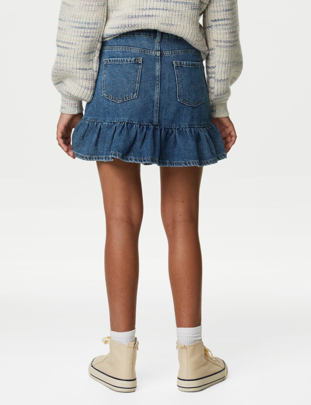 Denim Frill Skirt (6-16 Yrs) image 5