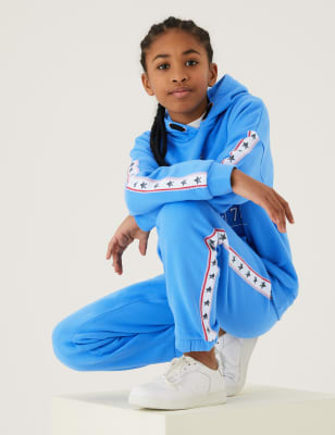 

M&S Collection Jogginghose mit hohem Baumwollanteil „Dance Academy“ (6-16 J.) - Blue, Blue