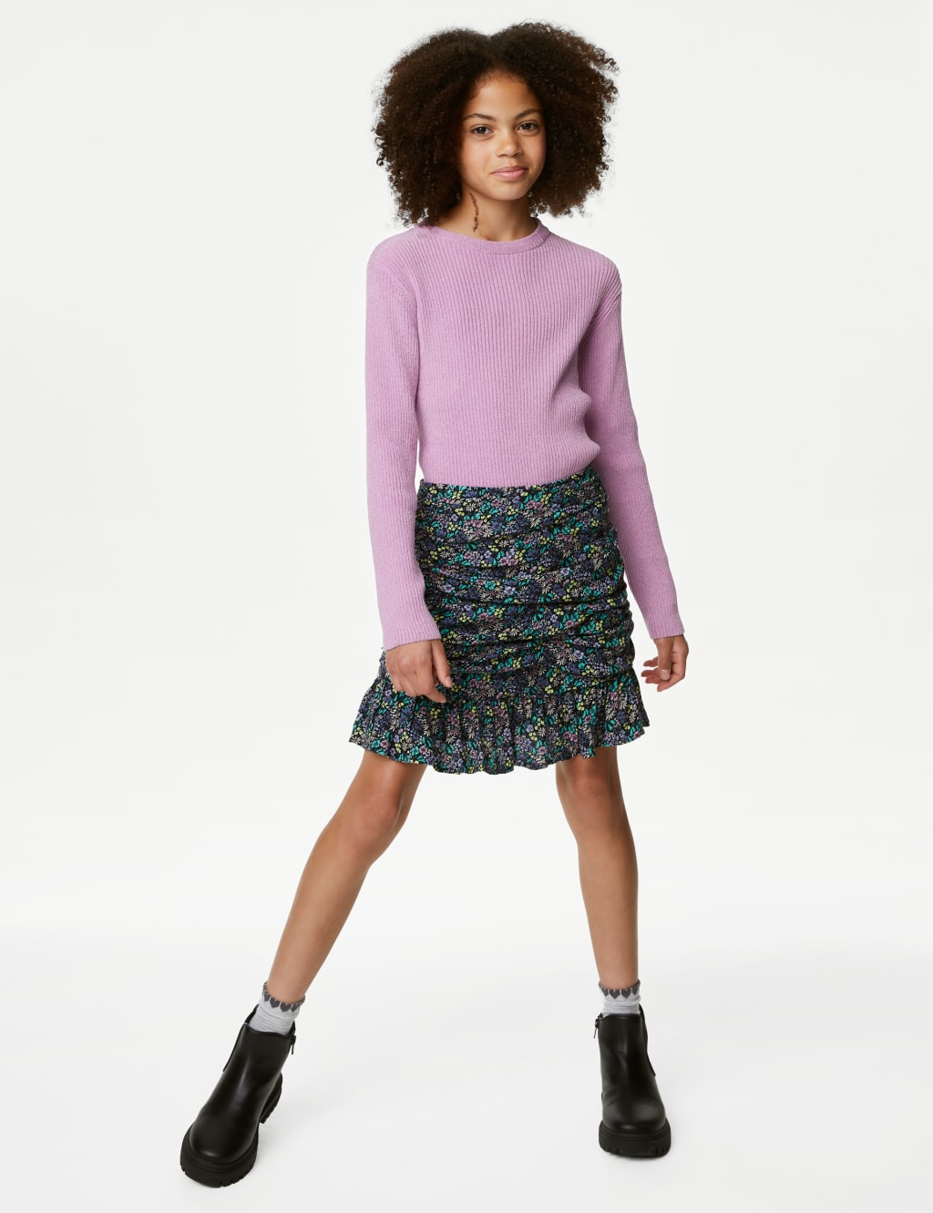 Mini Floral Skirt (6-16 Yrs) image 1