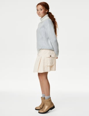 

Girls M&S Collection Pure Cotton Cargo Skirt (6-16 Yrs) - Ivory, Ivory