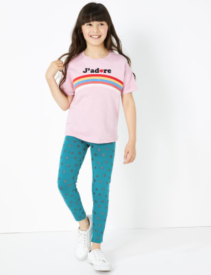 Leggings &agrave; imprim&eacute; &eacute;toiles (du 3 au 16&nbsp;ans)