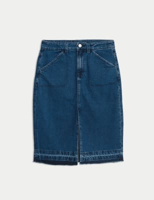 

Girls M&S Collection Midi Denim Skirt (6-16 Yrs) - Med Blue Denim, Med Blue Denim