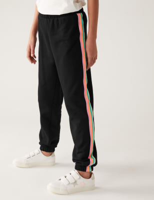 Cotton Rich Side Stripe Joggers