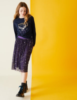 

Girls M&S Collection Harry Potter™ Midi Tulle Glitter Skirt (2-16 Yrs) - Navy Mix, Navy Mix