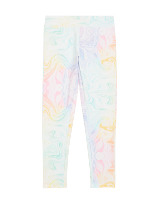 

Girls M&S Collection Marble Print Sports Leggings (6-16 Yrs) - Pink, Pink