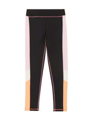 

M&S Collection Leggings deportivos de bloques de color (6-16 años) - Black Mix, Black Mix