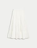 Pure Cotton Elasticated Waist Skirt (6-16 Yrs) | M&S MV
