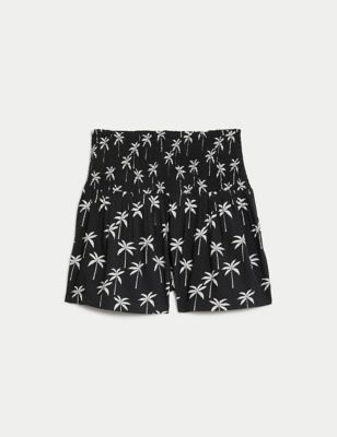 Palm Print Shorts (6-16 Yrs)