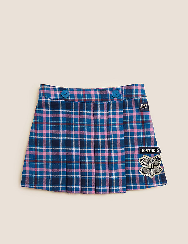 Cotton Blend Harry Potter™ Checked Skirt (6-16 Yrs) - US