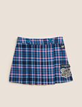 Cotton Blend Harry Potter™ Checked Skirt (6-16 Yrs)