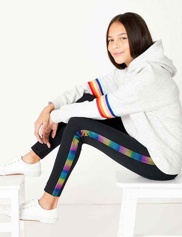 Rainbow Side Tape Leggings (6-16 Yrs)