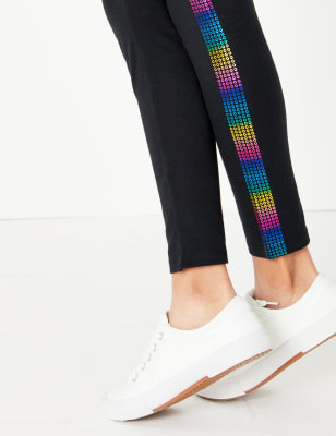 Rainbow Side Tape Leggings (6-16 Yrs)