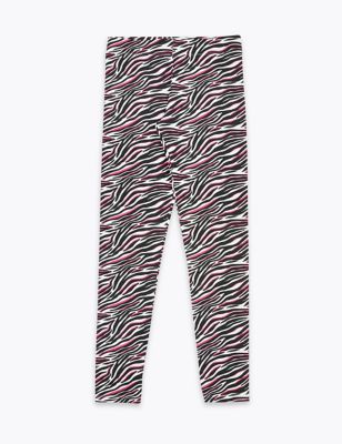 Cotton Zebra Print Leggings (6-16 Yrs) 