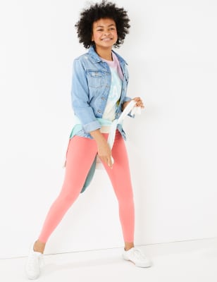 

M&S Collection Leggings mit hohem Baumwollanteil (6-16 J.) - Pink, Pink