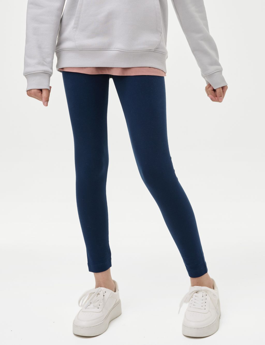 Cotton Rich Leggings with Stretch (2-16 Yrs) image 2