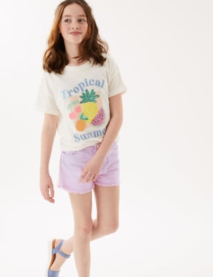 Denim Ombre shorts (6-16 Yrs)