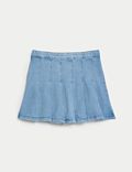 Denim Pleated Skirt (6-16 Yrs)