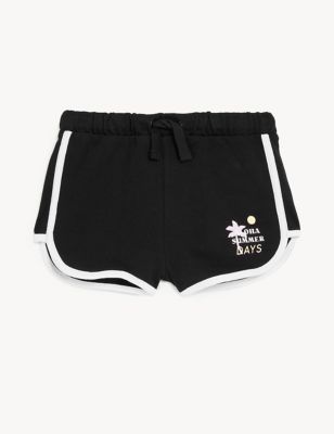 Pure Cotton Aloha Summer Days Slogan Shorts (6 - 16 Yrs)