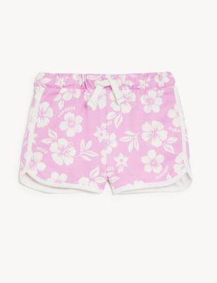 Pure Cotton Tropical Print Shorts (6-16 Yrs)